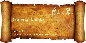 Cserny Nedda névjegykártya